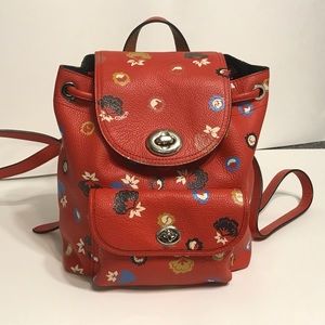 Coach Floral Backpack